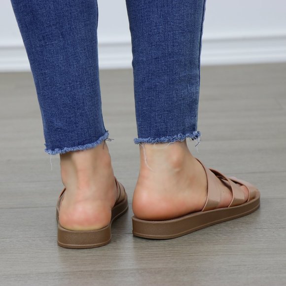 Rose Gold Strap Sandal Flexible Sole for Comfort - Picture 12 of 14